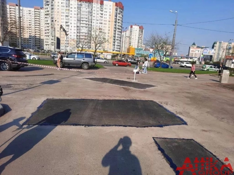 Ямочный ремонт дороги