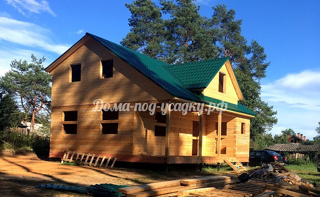 Строительство дома из бруса под усадку - доступное качество